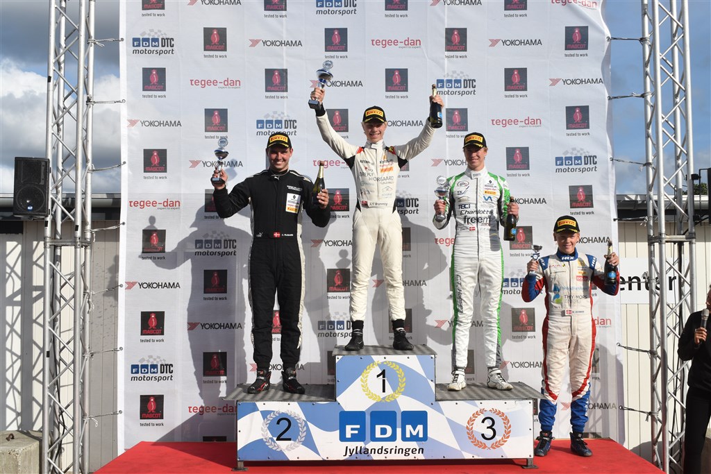 Aske Nygaard Bramming vinder Grand Prix Danmark i Formel 4
(Foto: Claus Nygaard)